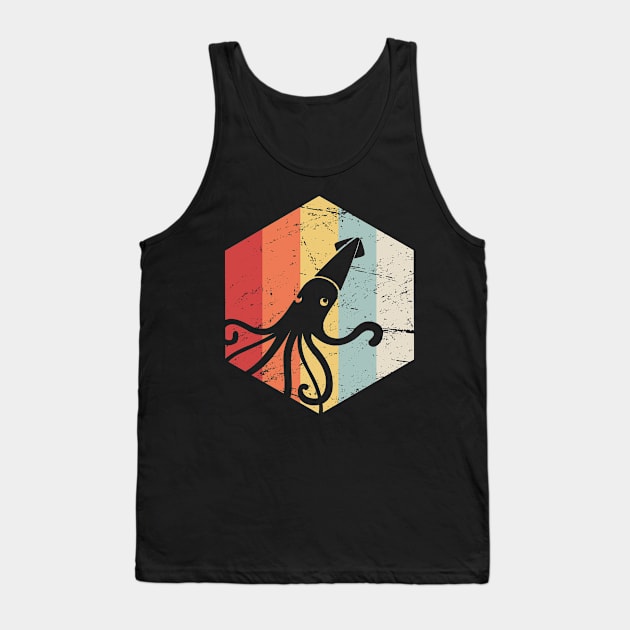 Retro Kraken Giant Squid Tank Top by MeatMan